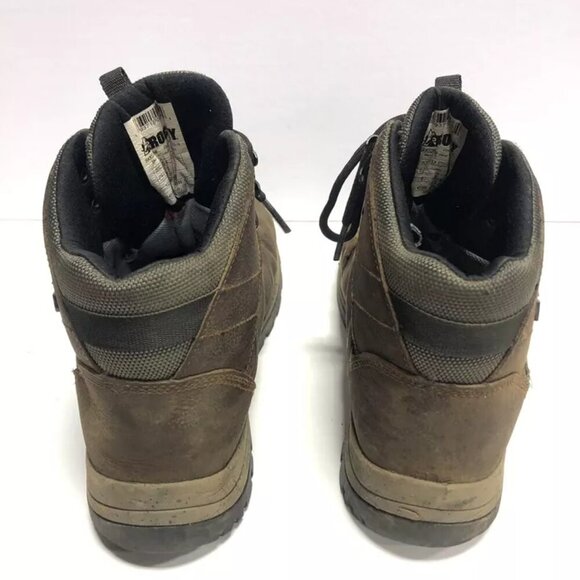 Rocky Men’s Versatrek Brown Leather Waterproof Boots, Size 9.5 Wide